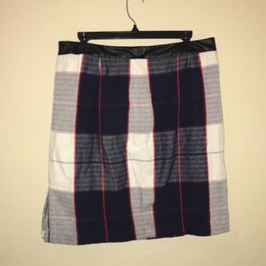 Plaid Pencil Skirt